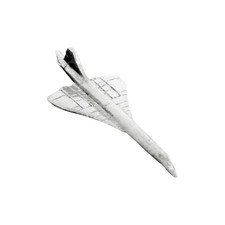 Concorde Pin Badge Pewter Supersonic Plane Brooch Lapel Coat Hat Tie Jewellery