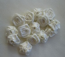 Small Ribbon Rose Buds  satin