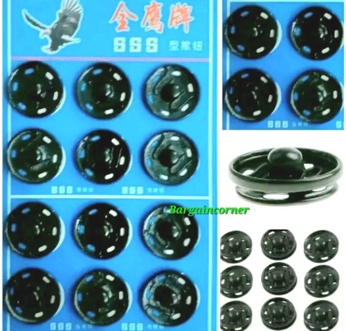 Large buttons 12pcs 20mm black - large,