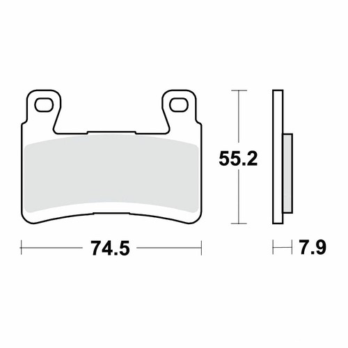 Sintered brake pads trw - sintered,