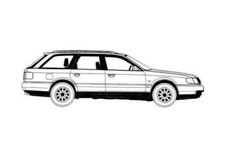 A4 Photo Blueprint Audi A6 C4