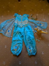 Disney Aladdin Princess Dress Up Outfit Age 4 Earrings Tiara Magic Lamp