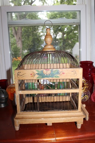 Vintage bird cage - vintage,