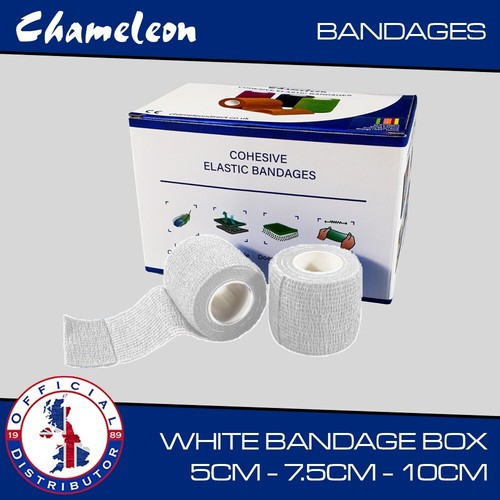 White cohesive elastic bandage - cohesive,
