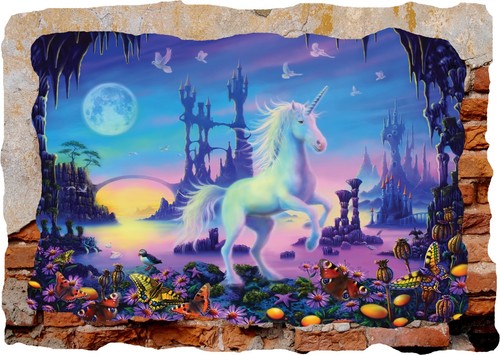 Unicorn castle fantasy fairy - castle,
