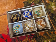 Hand Painted Glass Baubles 6