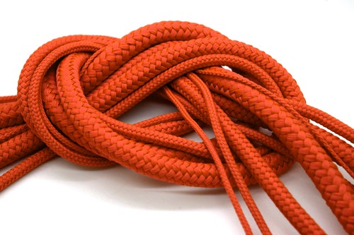 Orange polypropylene rope - polypropylene,