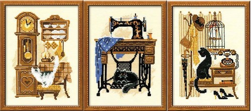 Riolis cross stitch kit cat - cross,