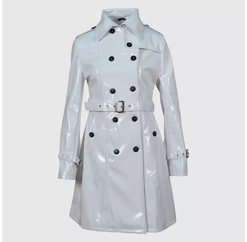 Women pvc leather trench vinyl - women,