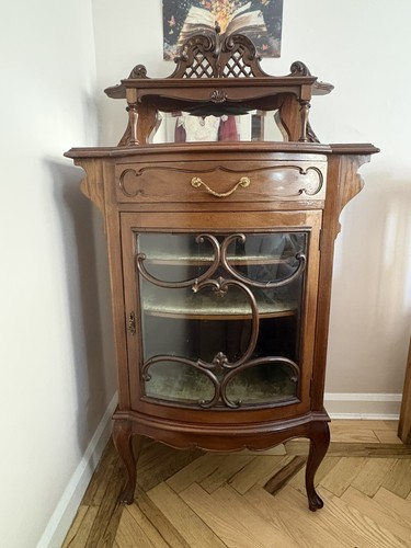 Edwardian mahogany display - edwardian,
