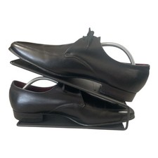 Saxone Mens Dress Shoes Black Bench Grade UK 10.5 Made Scotland