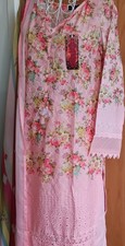 Pink Floral Cotton Lawn Suit