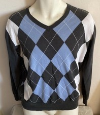 Vintage Lyle & Scott Golf Diamond Sweater Jumper Size XL