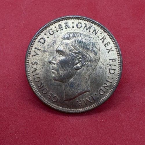 King george 1948 penny - king,