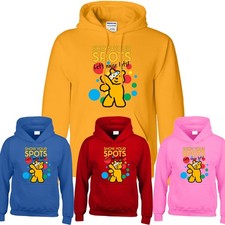 Children In Need Pudsey Bear Hoody Charity 2025 Boys Girls Unisex Xmas Hoodie