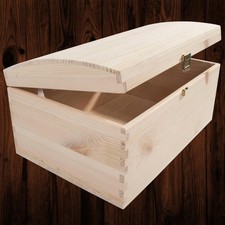 Large wooden treasure - chest, /