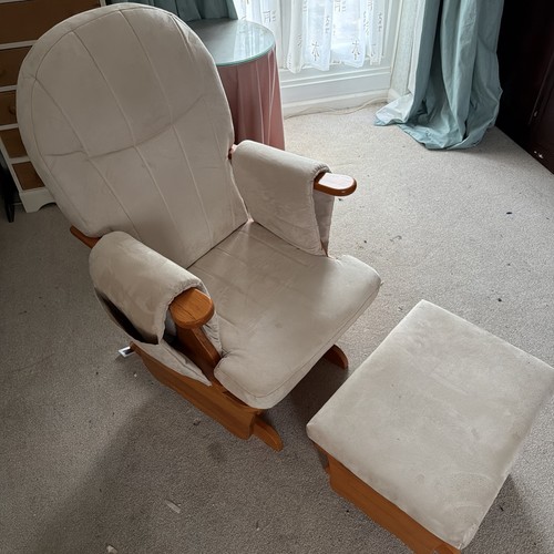 Solid wood rocking chair - wood, &