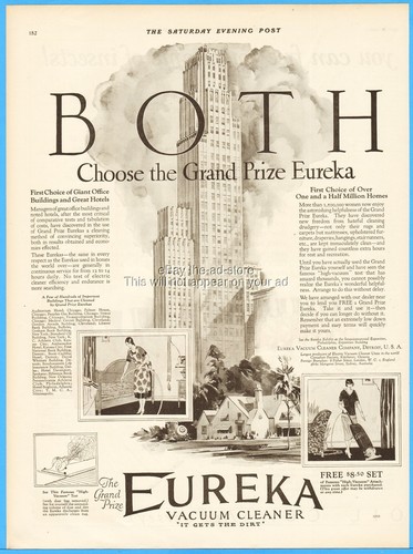 1926 eureka vacuum cleaner - eureka,