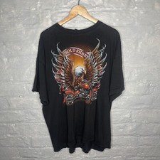 Vintage WiLD Proud Riders Eagle Motorbike Graphic Single Stitch T-Shirt XXL