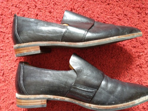 Ecco black woman - leather, slip