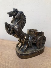 Horse chariot metal casting - metal,