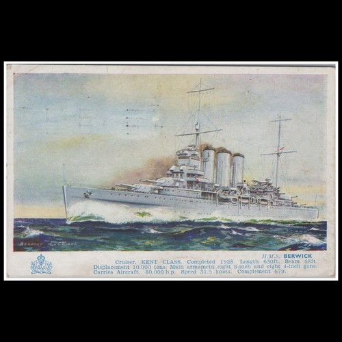 Hms berwick kent class cruiser - kent,