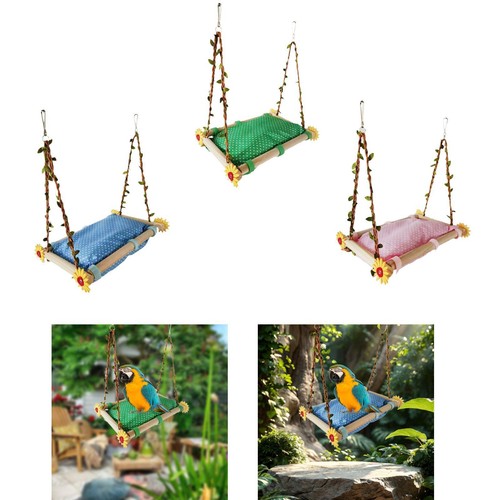 Bird parrot cage hammock wood - bird,