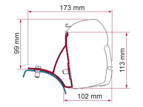 Fiamma motorhome f45 adapter - fiamma,