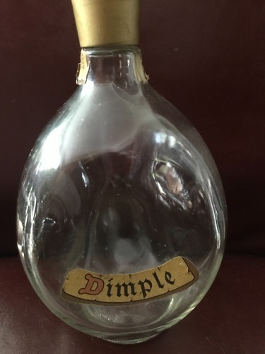 Dimple whisky bottle - a,
