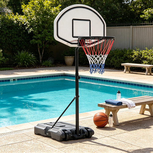 Adjustable pool basketball - adjustable,