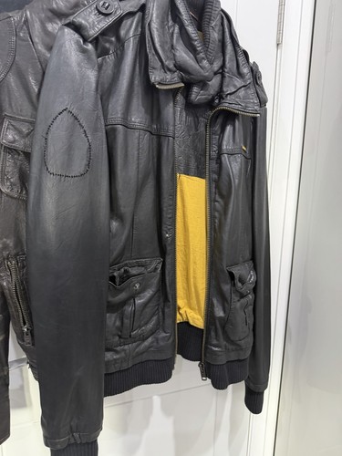 Superdry men leather jacket - men's,