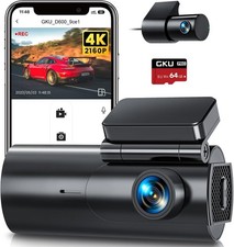 Dual Front Rear Dash Cam, Front and Rear, 5G WiFi & GPS, GKU