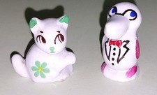 Wade Minikins Pelican Cat 1950s Collectable Vintage 2 Figures Ornaments 