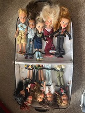 Bratz collection -10 dolls,Car,Travel bus,Winter ski house,Salon, suitcas