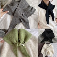Wool Knitted Triangular Scarf