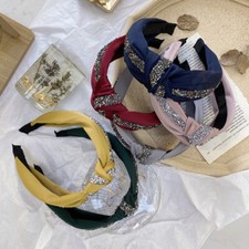 Women Zirconia Wedding UK Luxury Diamante Hair Crystal Headband Rhinestone Gem