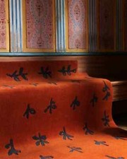 Orange Hand Tufted Rug 100%