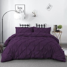 Pintuck Duvet Set 100% Cotton