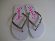 superdry gold flip flops
