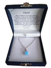 Genuine unique blue - , opal