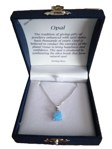 Genuine unique blue opal