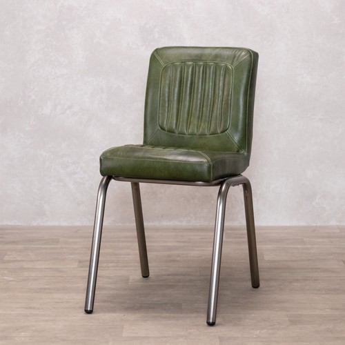 Pine green leather dining - pine,
