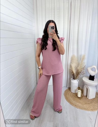 Womans frill sleeve loungewear - womans,