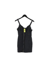 Topshop Pinafore/Dungaree Midi Dress UK10 in Black