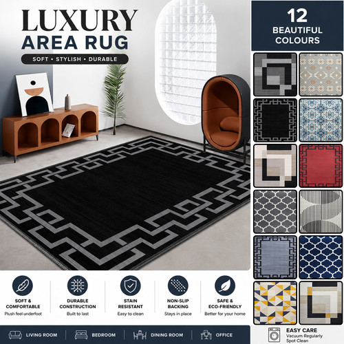 Large modern indoor - indoor, rug