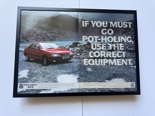 Framed 1992 peugeot 405 - framed, a3