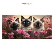 Beautiful Kittens in Flowers