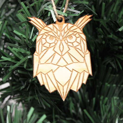 Christmas tree geometric owl - christmas,