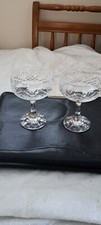 2 X Vintage Crystal Champagne Bowls