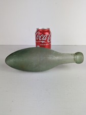 Antique Torpedo Green Glass